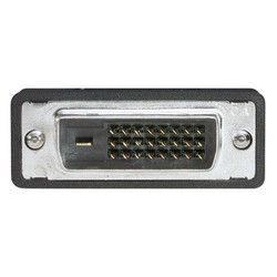 塑料铠装DVI线缆，双通道DVI-D，公头/直角型公头，下出线，10英尺（3米）的图片