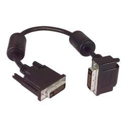DVI线缆，DVI-D双链路，公头/公头直角式向下出线，1.0ft/0.3m的图片