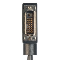 DVI线缆，DVI-D双链路，公头/公头直角式向左出线，1.0ft/0.3m的图片