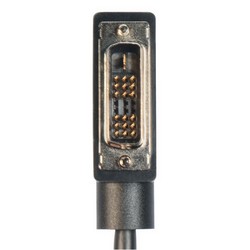 DVI线缆，DVI-D单链路，公头/公头直角式向左出线，1.0ft/0.3m的图片