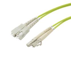 OM5 50/125 多模光纤光缆，双 SC / 双 LC，15.0m，低烟无卤Zipcord 护套的图片