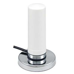 蜂窝/WiFi多频段全向天线，3dBi，白，带磁性安装底座，TNC公头连接器的图片