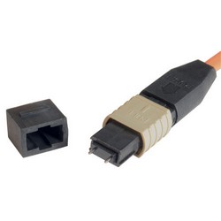 MPO公头/6条LC扇出，6芯光纤带，OM2 50/125多模，OFNR护套，橙，1米的图片