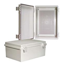 14×10×6英寸（35.6×25.4×15.2厘米）轻质防风雨ABS接线盒，带通用系列安装板的图片