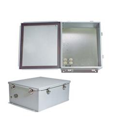 交流防风雨外壳，钢制，14.0in/35.6cm x 12.0in/30.5cm x 6.0in/15.2cm，120 V，带加热系统的图片