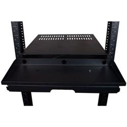 L-com 19" Rackmount Sliding Keyboard Mouse Shelf - 2U的图片