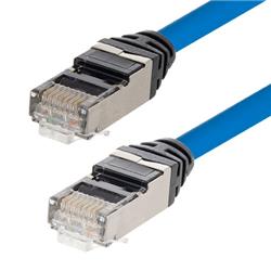 Category 6a Slim Ethernet Assembly, Shielded, CMP Plenum +105°C High Temp, Blue, 1.0Ft的图片