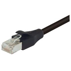 Category 6a Double Shielded Outdoor High Flex Ethernet Cable PUR , RJ45 / RJ45, BLK, 3.0ft的图片