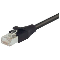 屏蔽6类线缆，RJ45/RJ45，PVC护套，黑，25英尺（7.6米）的图片