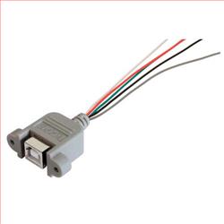 USB B型面板安装连接器,24.0in/61.0cm引线的图片