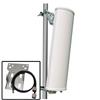 2.4GHz 14dBi双极化90度MIMO扇区天线，带Ubiquiti® RocketM2安装套件的图片