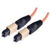 MPO w/ pins to MPO w/ pins, 6 Fiber Ribbon, OM2 50/125 Multimode, OFNR Jacket, Orange, 1.0m的图片