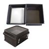 14×12×7英寸（35.6×30.5×17.8厘米）UL®认证NEMA级防风雨接线盒，带窗盒盖，黑，仅接线盒本身的图片